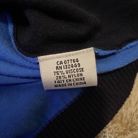 BEDO SWEATER DRESS in BLACK & BLUE - Picture 4 of 5